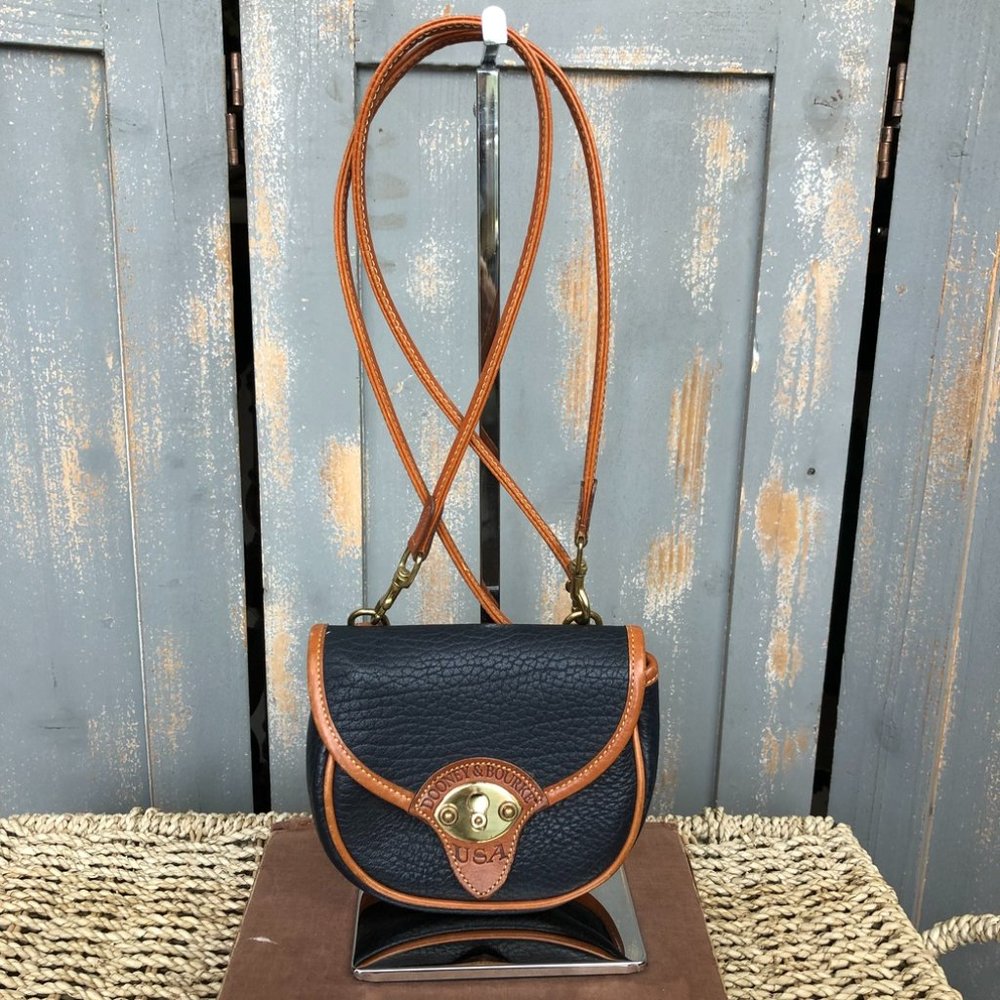 Dooney & Bourke Vintage Calvary Mini Crossbody Belt Bag Navy